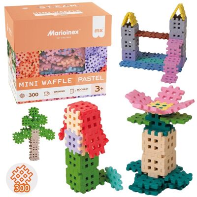 sarcia.eu Marioinex Mini Waffle Pastelowy ZESTAW klocków konstrukcyjnych, MIĘKKIE klocki dla dzieci, BEZPIECZNE - 300 elementów sarcia.eu Marioinex Mini Waffle Pastelowy ZESTAW klocków konstrukcyjnych, MIĘKKIE klocki dla dzieci, BEZPIECZNE - 300 elementów