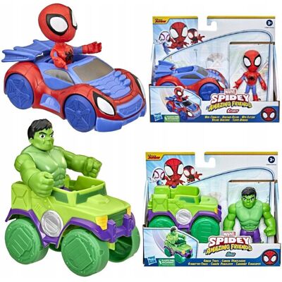 Hasbro MARVEL SPIDEY I SUPER-KUMPLE ZESTAW FIGURKA SPIDEY I HULK Z POJAZDAMI Hasbro MARVEL SPIDEY I SUPER-KUMPLE ZESTAW FIGURKA SPIDEY I HULK Z POJAZDAMI