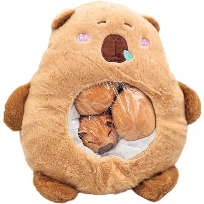 Inny producent Maskotka Kapibara Pudding Poduszka 35 CM 3 Szt. Małych Kapibar Do Rzucania Inny producent Maskotka Kapibara Pudding Poduszka 35 CM 3 Szt. Małych Kapibar Do Rzucania