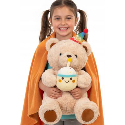 Inny producent MASKOTKA MIŚ PLUSZOWY DUŻY PLUSZAK ZABAWKA 50cm PREZENT z kocem Inny producent MASKOTKA MIŚ PLUSZOWY DUŻY PLUSZAK ZABAWKA 50cm PREZENT z kocem