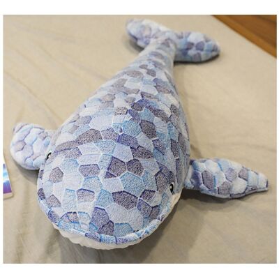 Lean Toys Maskotka Pluszowa Wieloryb Szary 90 cm Lean Toys Maskotka Pluszowa Wieloryb Szary 90 cm