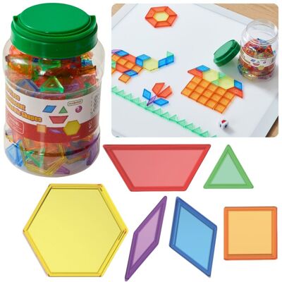 Masterkidz Zestaw Klocki Montessori Tangram Mozaika 140 El. Masterkidz Zestaw Klocki Montessori Tangram Mozaika 140 El.
