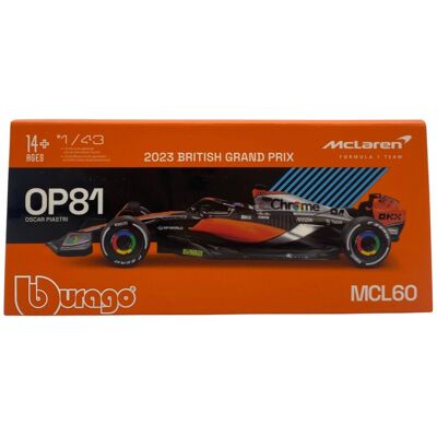 BBURAGO - McLaren Mcl60 - 1/43 - Pomarańczowy - Samochód die-cast BBURAGO - McLaren Mcl60 - 1/43 - Pomarańczowy - Samochód die-cast