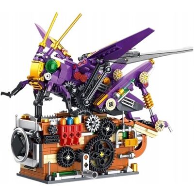 Inny producent Mechaniczny konik polny 596 el. model owada 3D klocki konstrukcyjne Inny producent Mechaniczny konik polny 596 el. model owada 3D klocki konstrukcyjne