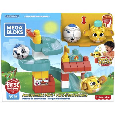 Mattel Mega Bloks, klocki A kuku Zjeżdżalnia Plac zabaw, zestaw Mattel Mega Bloks, klocki A kuku Zjeżdżalnia Plac zabaw, zestaw
