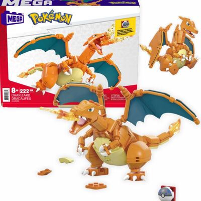 Mattel Mega Construx Klocki Pokemon Charizard 222 Elementy (Prezent) Mattel Mega Construx Klocki Pokemon Charizard 222 Elementy (Prezent)