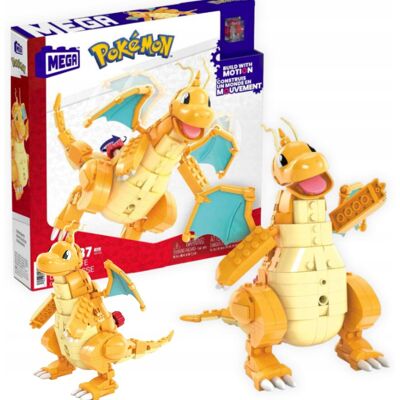 Mattel Mega Construx Klocki Pokemon Dragonite 387 Elementów (Prezent) Mattel Mega Construx Klocki Pokemon Dragonite 387 Elementów (Prezent)