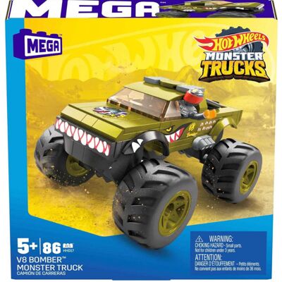 Mega Hot Wheels Monster Truck V8 Bomber Klocki Mattel Hhd17 Mega Hot Wheels Monster Truck V8 Bomber Klocki Mattel Hhd17