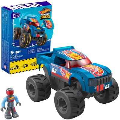 JOKOMISIADA Mega Hot Wheels Monster Trucks Pojazd Race Ace Klocki Konstrukcyjne JOKOMISIADA Mega Hot Wheels Monster Trucks Pojazd Race Ace Klocki Konstrukcyjne