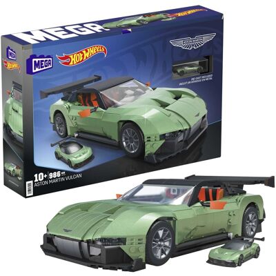 Mattel MEGA Klocki Hot Wheels Aston Martin Vulcan, Samochód do zbudowania (986 elementów), dla dzieci 10+, fanów i kolekcjonerów HMY97 Mattel MEGA Klocki Hot Wheels Aston Martin Vulcan, Samochód do zbudowania (986 elementów), dla dzieci 10+, fanów i kolekcjonerów HMY97
