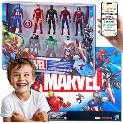 MEGA Zestaw 8 Figurek Marvel Avengers HASBRO Marwel Figurki z Bajki + EBOOK-1 MEGA Zestaw 8 Figurek Marvel Avengers HASBRO Marwel Figurki z Bajki + EBOOK-1