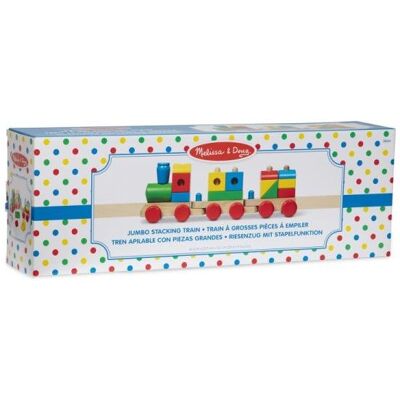 Melissa & Doug MELISSA Drewniany pociąg do ciągania Jumbo 40544 (40544 MELISSA) Melissa & Doug MELISSA Drewniany pociąg do ciągania Jumbo 40544 (40544 MELISSA)