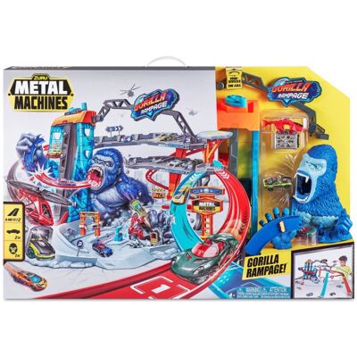 Zuru Metal Machines Gorilla Rampage Zestaw do Zabawy - Wielopoziomowa garaż z ponad 20 samochodami Zuru Metal Machines Gorilla Rampage Zestaw do Zabawy - Wielopoziomowa garaż z ponad 20 samochodami