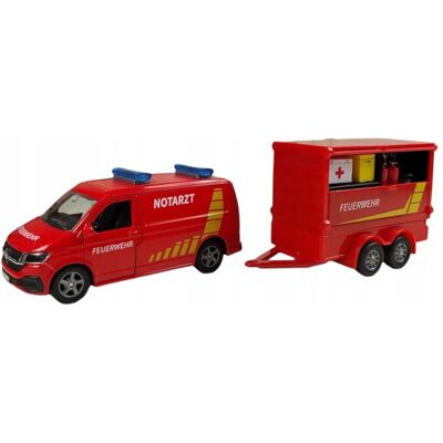 Norimpex Metalowe Auto Autko Samochodzik Strażacki Z Przyczepą Licencja Volkswagen Norimpex Metalowe Auto Autko Samochodzik Strażacki Z Przyczepą Licencja Volkswagen
