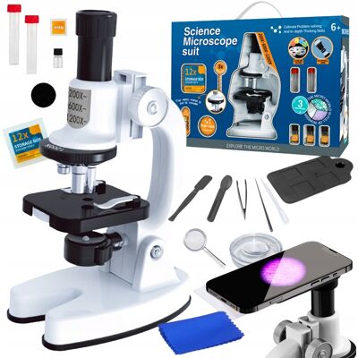 Inny producent Mikroskop Dla Dzieci Cyfrowy Led 1200Xzestaw Naukowy Edukacyjny Akcesoria Inny producent Mikroskop Dla Dzieci Cyfrowy Led 1200Xzestaw Naukowy Edukacyjny Akcesoria