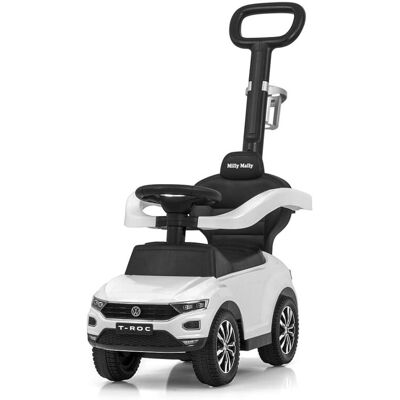Milly Mally, pojazd z rączką, Volkswagen T-Roc White Milly Mally, pojazd z rączką, Volkswagen T-Roc White