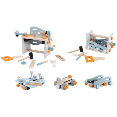 Mini Warsztat Stół Narzędziowy Drewniany Zestaw Konstrukcyjny 52 Elementy Ecotoys Mini Warsztat Stół Narzędziowy Drewniany Zestaw Konstrukcyjny 52 Elementy Ecotoys