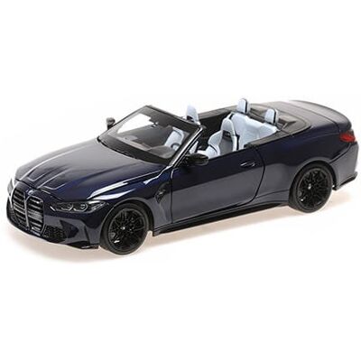 Minichamps BMW M4 Cabriolet 1/18 Niebieski Metaliczny model samochodu Minichamps BMW M4 Cabriolet 1/18 Niebieski Metaliczny model samochodu