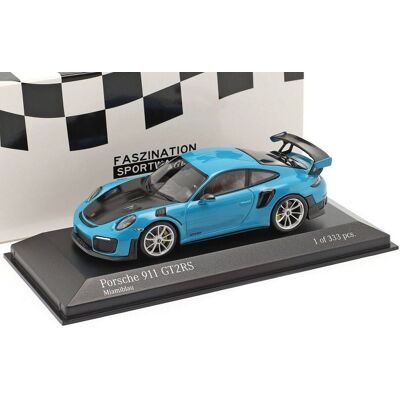 MINICHAMPS - Porsche 911 GT2 RS 2018 1/43 - Miami Niebieski MINICHAMPS - Porsche 911 GT2 RS 2018 1/43 - Miami Niebieski