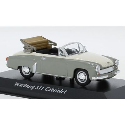 Minichamps Wartburg A311 Cabriolet 1958 Grey W 1:43 940015930 Minichamps Wartburg A311 Cabriolet 1958 Grey W 1:43 940015930