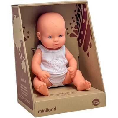 Miniland Baby Lalka dla dzieci dziewczynka Europejka 32cm Miniland Baby Lalka dla dzieci dziewczynka Europejka 32cm