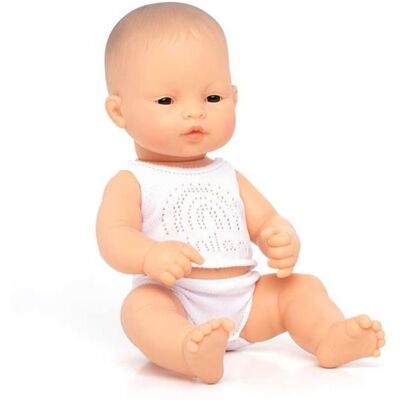 Miniland Asian 32 Cm Baby Doll Beige - Realistyczna, inkluzywna lalka Miniland Asian 32 Cm Baby Doll Beige - Realistyczna, inkluzywna lalka