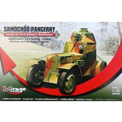 Mirage, Samochód pancerny wersja wz.34II, Model do sklejania, 12+ Mirage, Samochód pancerny wersja wz.34II, Model do sklejania, 12+