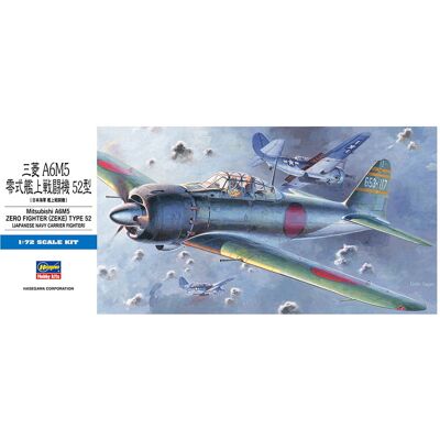 Mitsubishi A6m5 Zero Fighter (Zeke) Type 52 1:72 Hasegawa D22 Mitsubishi A6m5 Zero Fighter (Zeke) Type 52 1:72 Hasegawa D22