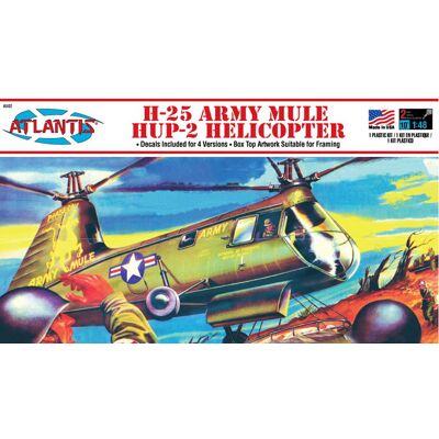 Model Plastikowy - ATLANTIS Models Helikopter Śmigłowiec 1:48 H-25 Army Mule HUP-2 Helicopter - AMCA502 Model Plastikowy - ATLANTIS Models Helikopter Śmigłowiec 1:48 H-25 Army Mule HUP-2 Helicopter - AMCA502