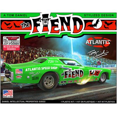Model Plastikowy - ATLANTIS Models Samochód 1:32 Snap Tom Daniel Fiend Funny Car - AMCM8278 Model Plastikowy - ATLANTIS Models Samochód 1:32 Snap Tom Daniel Fiend Funny Car - AMCM8278