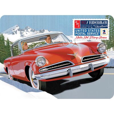 Model Plastikowy - Samochód 1:25 1953 Studebaker Starliner - USPS in Collectible Tin - AMT1251 Model Plastikowy - Samochód 1:25 1953 Studebaker Starliner - USPS in Collectible Tin - AMT1251
