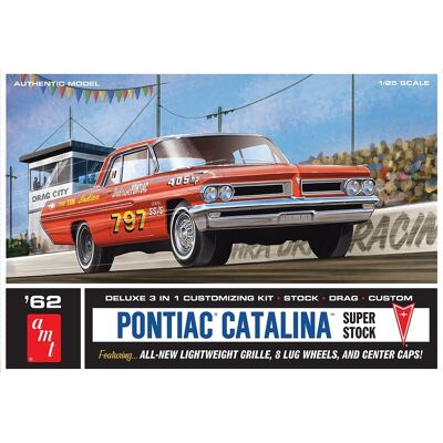 Model Plastikowy - Samochód 1:25 1962 Pontiac Catalina Super Stock Car - AMT1392 Model Plastikowy - Samochód 1:25 1962 Pontiac Catalina Super Stock Car - AMT1392