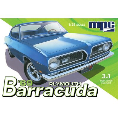 Model Plastikowy - Samochód 1:25 1969 Plymouth Barracuda Car - MPC994 Model Plastikowy - Samochód 1:25 1969 Plymouth Barracuda Car - MPC994