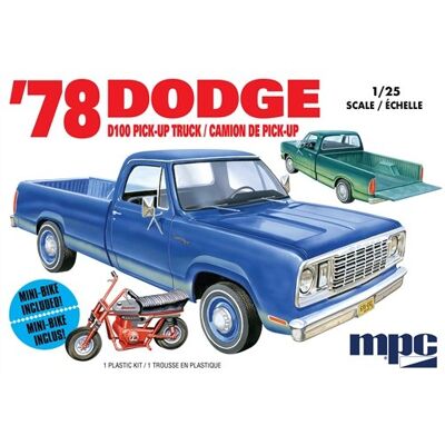 Model Plastikowy - Samochód 1:25 1978 Dodge D100 Custom Pickup (2T) - MPC901M Model Plastikowy - Samochód 1:25 1978 Dodge D100 Custom Pickup (2T) - MPC901M