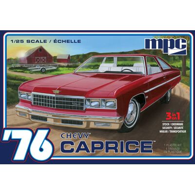Model Plastikowy - Samochód 1976 Chevy Caprice w/Trailer 2T 1:25 - MPC963 Model Plastikowy - Samochód 1976 Chevy Caprice w/Trailer 2T 1:25 - MPC963