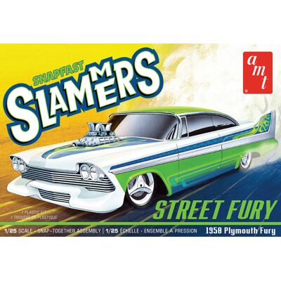 Model Plastikowy - Samochód Street Fury 1958 Plymouth - Slammers SNAP - AMT1226 Model Plastikowy - Samochód Street Fury 1958 Plymouth - Slammers SNAP - AMT1226
