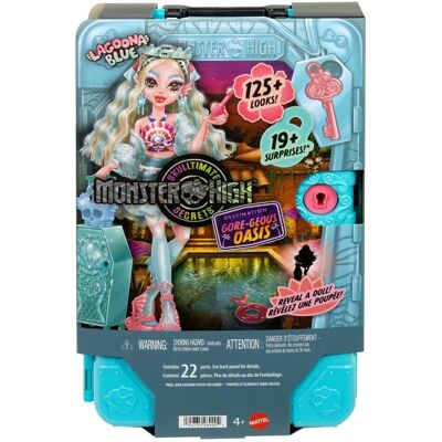 Mattel Monster High Straszysekrety Lagoona Blue, Lalka i akcesoria, Seria 7 Upiorystyczne wakacje, dla dzieci 4+, fanów i kolekcjonerów JDR51 Mattel Monster High Straszysekrety Lagoona Blue, Lalka i akcesoria, Seria 7 Upiorystyczne wakacje, dla dzieci 4+, fanów i kolekcjonerów JDR51
