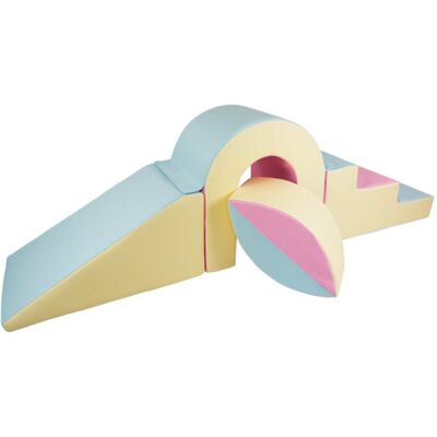 Inny producent Mostek Komplet 4 Dużych Klocków Kształtek Piankowych Do Żłobków Przedszkoli (Pastel Róż, Pastel Niebieski, Pastel Żółty) Inny producent Mostek Komplet 4 Dużych Klocków Kształtek Piankowych Do Żłobków Przedszkoli (Pastel Róż, Pastel Niebieski, Pastel Żółty)