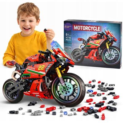 inna (Inny) MOTOCYKLE 125 KLOCKI KONSTRUKCYJNE ZESTAW 470 el PREZENT DLA DZIECI SPORT inna (Inny) MOTOCYKLE 125 KLOCKI KONSTRUKCYJNE ZESTAW 470 el PREZENT DLA DZIECI SPORT