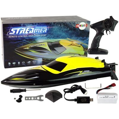 Viking Choice Sterowana Łódź - Speedboat - 35 km/h - R/C - 2,4G - Żółty, Czarny - Sterowana Łódź Viking Choice Sterowana Łódź - Speedboat - 35 km/h - R/C - 2,4G - Żółty, Czarny - Sterowana Łódź