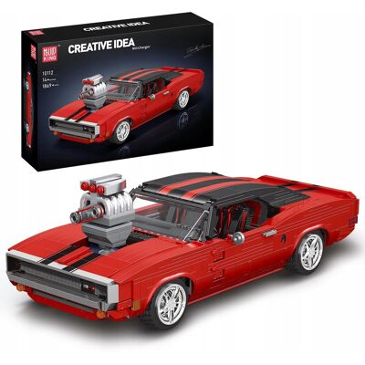 Mould King 10112 Dodge Charger Klocki Model Kultowy Muscle Car Samochód Mould King 10112 Dodge Charger Klocki Model Kultowy Muscle Car Samochód