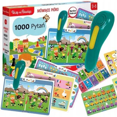 MÓWIĄCE PIÓRO 1000 PYTAŃ GRA EDUKACYJNA CLEMENTONI DLA DZIECI SUPER PREZENT MÓWIĄCE PIÓRO 1000 PYTAŃ GRA EDUKACYJNA CLEMENTONI DLA DZIECI SUPER PREZENT