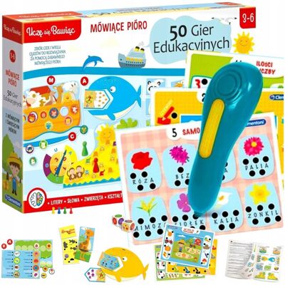 Clementoni Mówiące Pióro 50 Gier Edukacyjnych Quizy Zbiór Gier I Quizów Dla Dziecka Clementoni Mówiące Pióro 50 Gier Edukacyjnych Quizy Zbiór Gier I Quizów Dla Dziecka