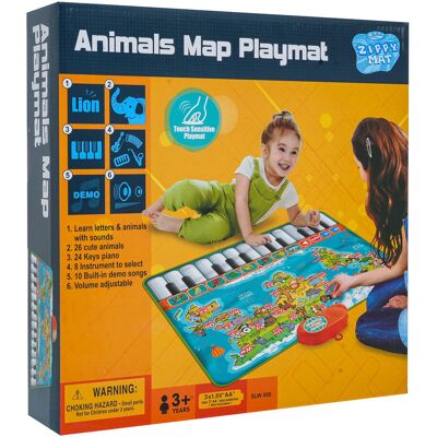 Lean Toys Muzyczna Interaktywna dla Dzieci Mata Lean Toys Muzyczna Interaktywna dla Dzieci Mata