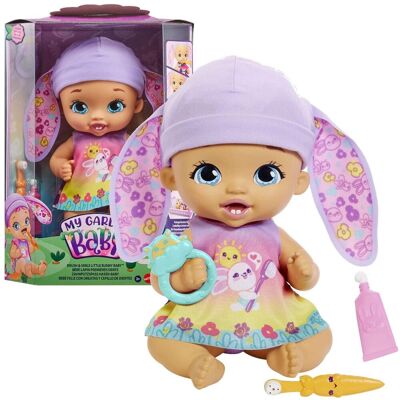 Mattel My Garden Baby, lalka, Bobasek-Króliczek, fioletowy Mattel My Garden Baby, lalka, Bobasek-Króliczek, fioletowy