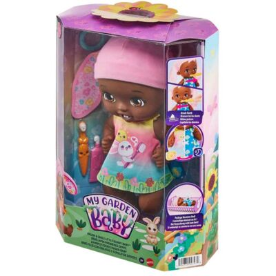 Mattel My Garden Baby, lalka, Bobasek-Króliczek, różowy Mattel My Garden Baby, lalka, Bobasek-Króliczek, różowy