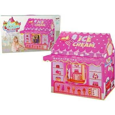 Lean Toys Różowy namiot lodziarni - Zabawa w role Lean Toys Różowy namiot lodziarni - Zabawa w role