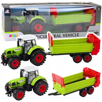 Lean Toys ND24_24993 Traktor Z Przyczepka Naped Frykcyjny O Lean Toys ND24_24993 Traktor Z Przyczepka Naped Frykcyjny O