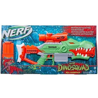 Hasbro Nerf, wyrzutnia DinoSquad Rex RAMPage + 20 strzałek, F0807 Hasbro Nerf, wyrzutnia DinoSquad Rex RAMPage + 20 strzałek, F0807
