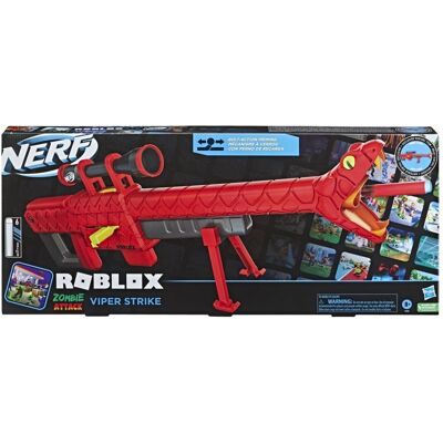 Hasbro Nerf x Roblox, wyrzutnia Roblox Zombie Attack Viper Strike + 6 strzałek, F5483 Hasbro Nerf x Roblox, wyrzutnia Roblox Zombie Attack Viper Strike + 6 strzałek, F5483